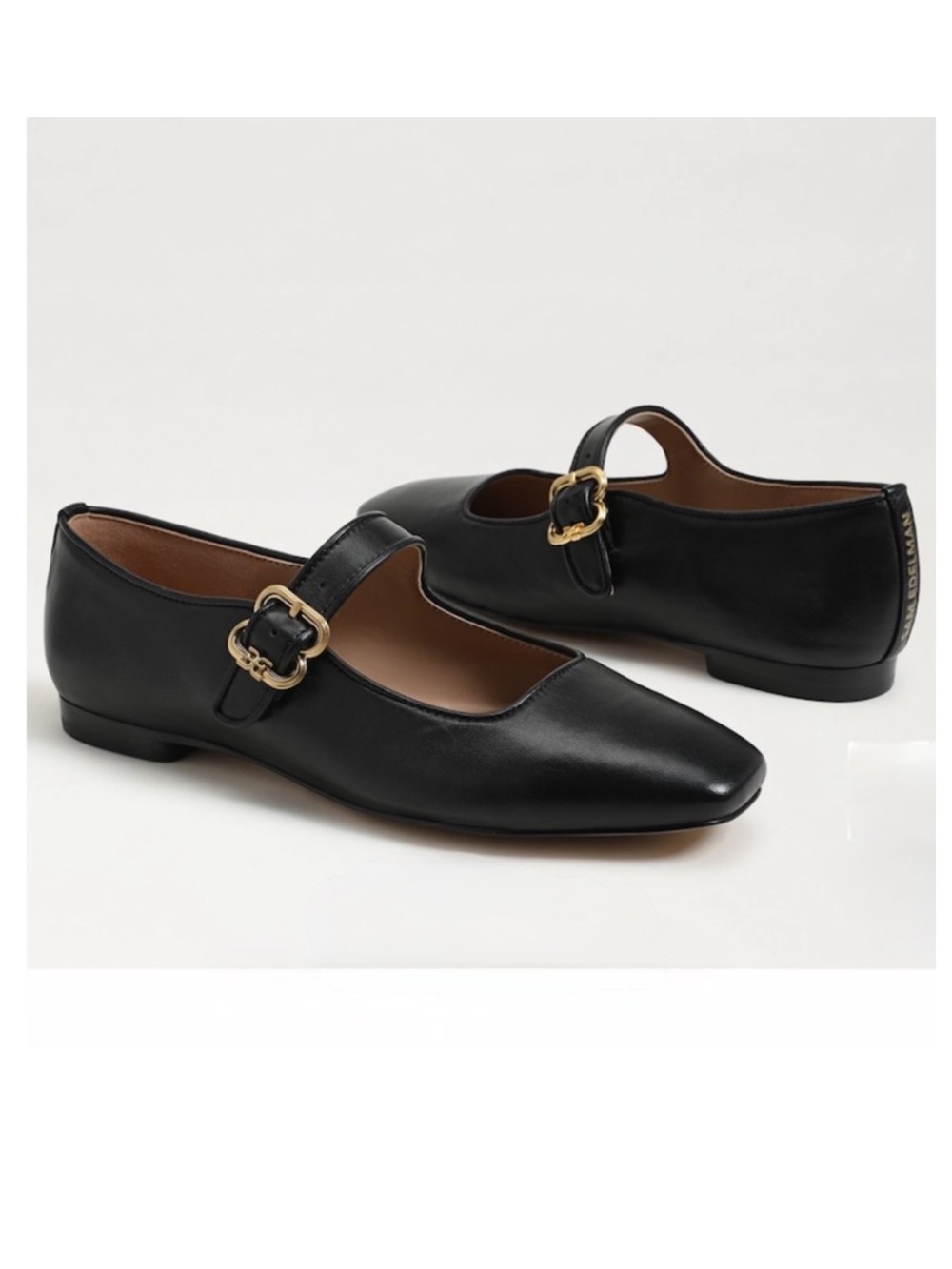 Sam Edelman Michaela Elegant Black Mary Jane Flats size 6.5 women black Leather
